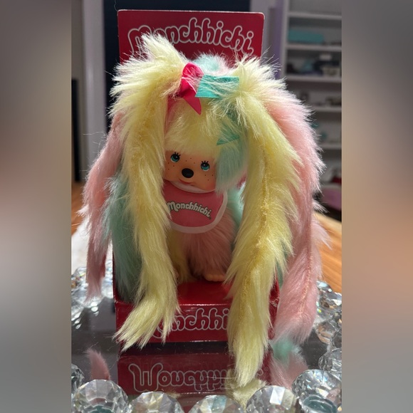 AM I MONCHHICHI? RARE NEW IN BOX LONG HAIRED PASTEL GIRL MONKEY 100% AUTHENTIC - Picture 6 of 11
